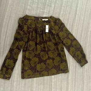 LOFT long sleeve blouse, size medium.  New with tags.  100% Polyester